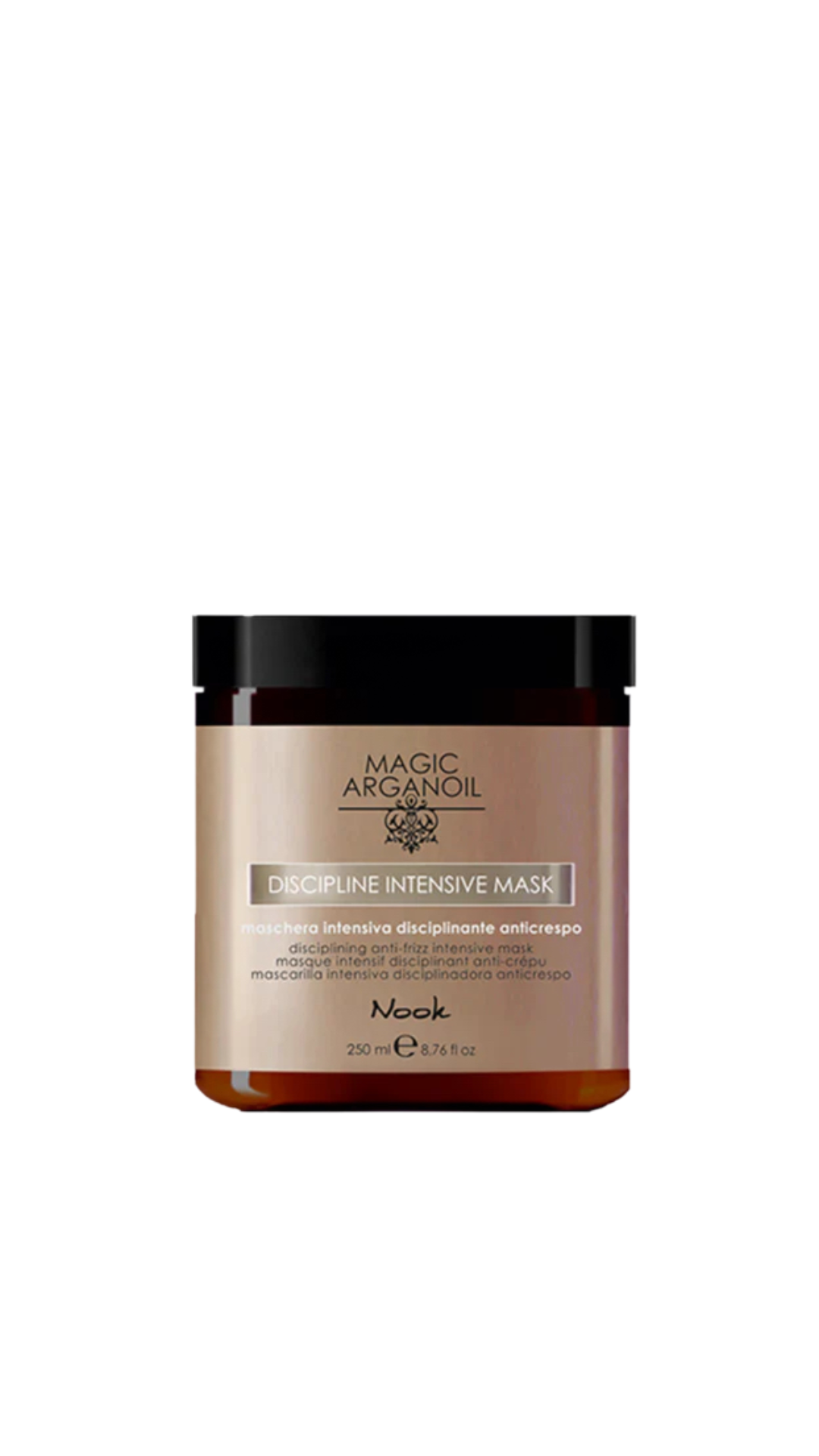 NOOK MAGIC ARGANOIL DISCIPLINE KAUKĖ BESIŠIAUŠIANTIEMS PLAUKAMS 250ml