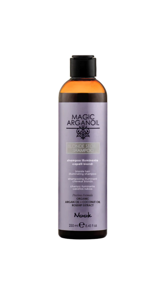NOOK MAGIC ARGANOIL BLONDE STORY ŠAMPŪNAS ŠVIESIEMS PLAUKAMS 250ml