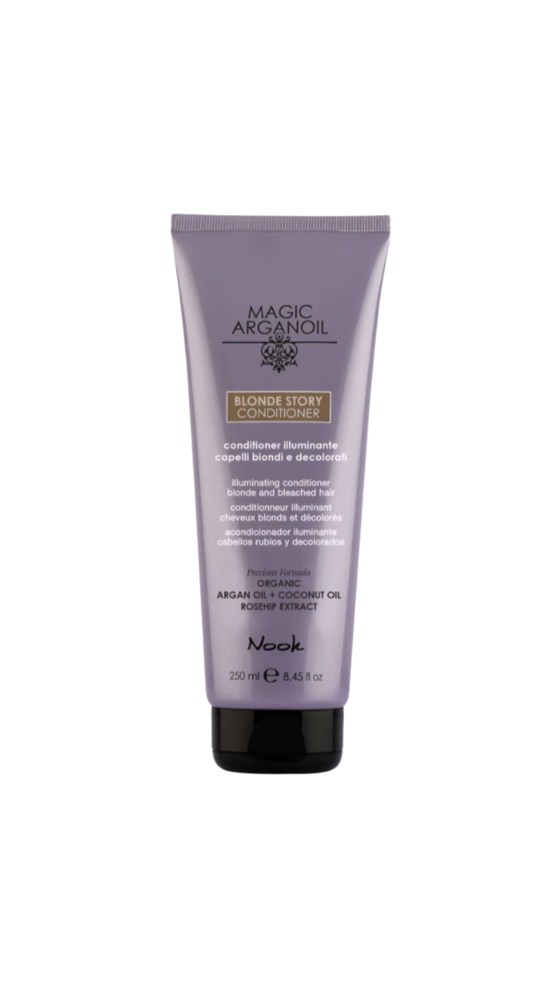 NOOK MAGIC ARGANOIL BLONDE STORY KONDICIONIERIUS ŠVIESIEMS PLAUKAMS 250ml