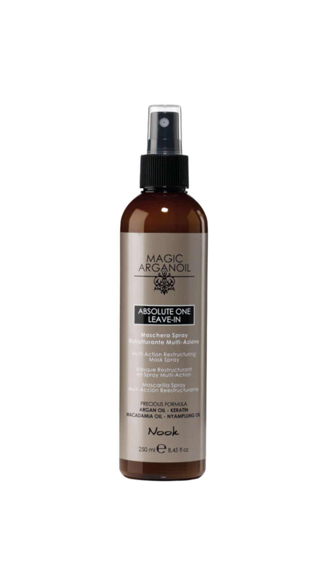 NOOK MAGIC ARGANOIL SECRET ABSOLUTE ONE NENUSKALAUJAMA KAUKĖ 250ml