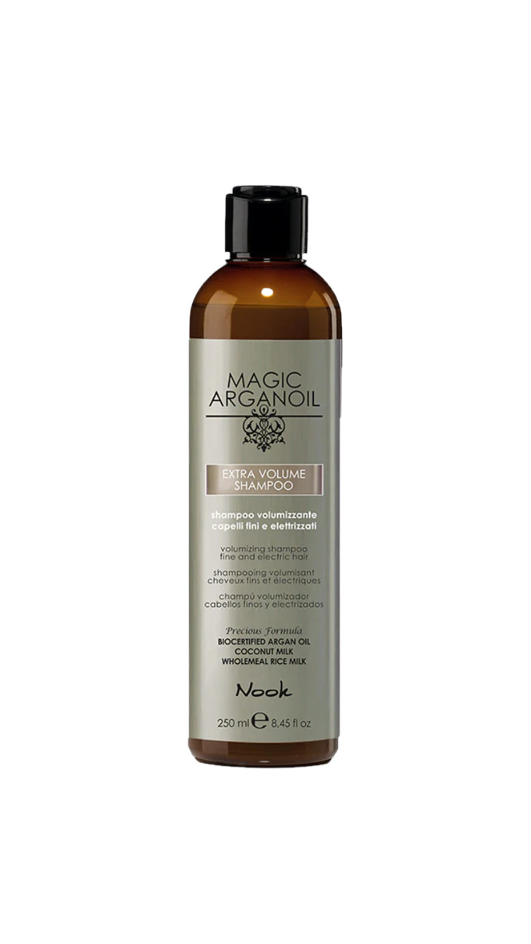 NOOK MAGIC ARGANOIL EXTRA VOLUME APIMTIES SUTEIKIANTIS ŠAMPŪNAS 250ml