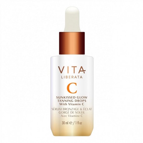 Savaiminio įdegio serumas veidui su vitaminu C ir hialuronu Vita Liberata Sunkissed Glow Tanning Drops With Vitamin C 30ml